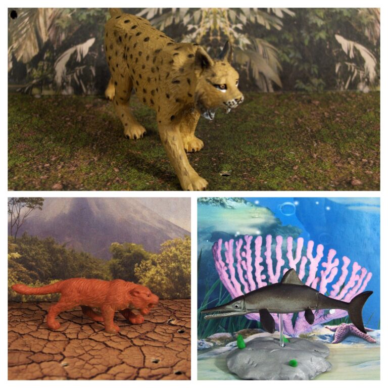 Read more about the article Vault Tales 118 ToyTrio Nimravid, Iberian Lynx, Ichthyosaur