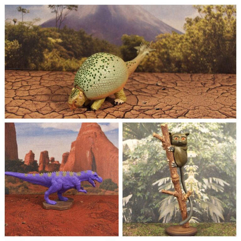 Read more about the article Vault Tales 123 ToyTrio Doedicurus, Tarsier, Daspletosaurus