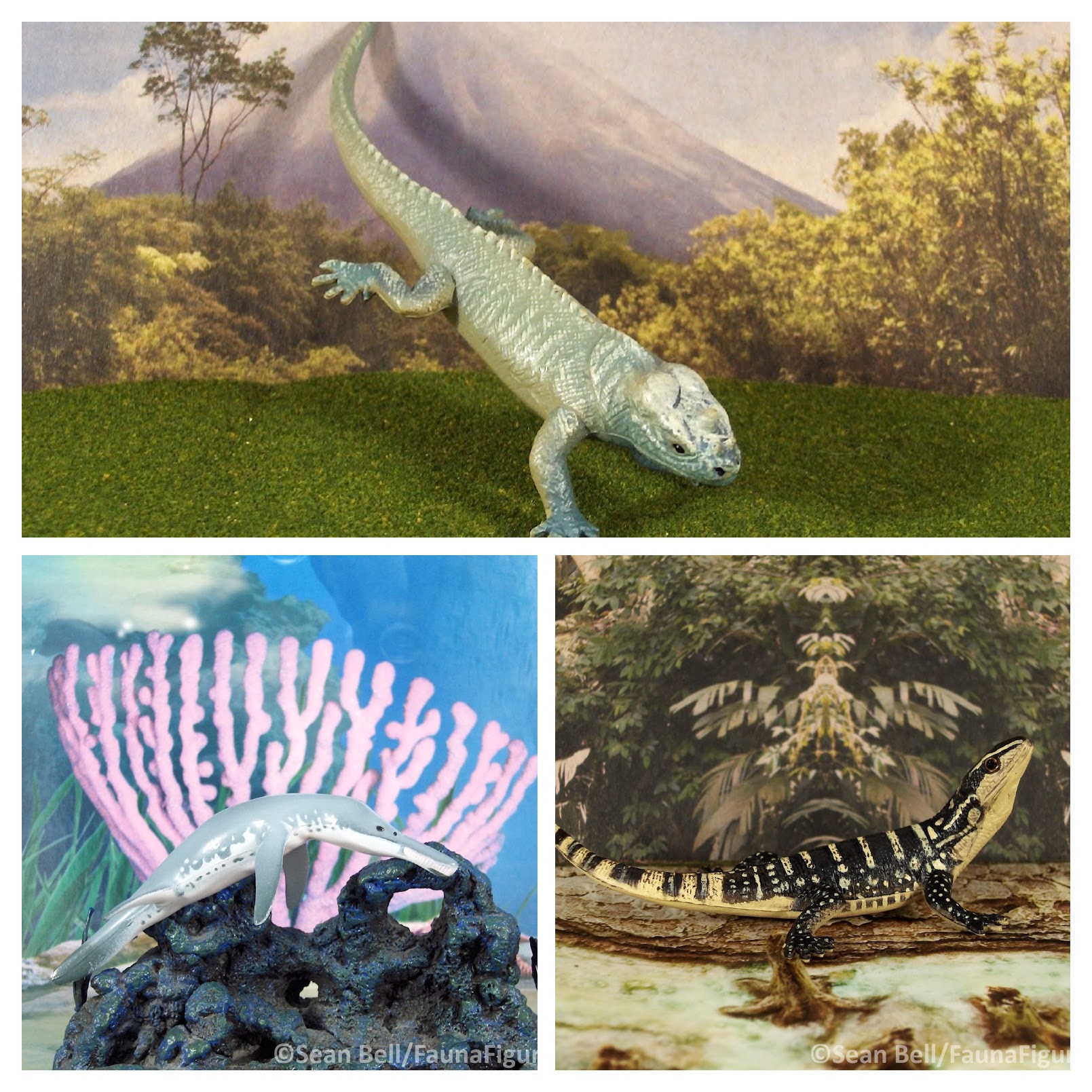 Read more about the article Vault Tales 114 ToyTrio Liopleurodon, Water Monitor, Rhino Iguana