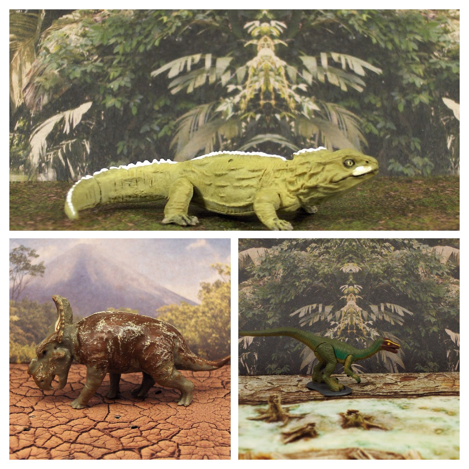 Read more about the article Vault Tales 140 ToyTrio Pachyrhinosaurus, Stenonychosaurus, Tuatara