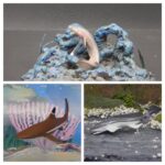 Vault Tales 144 ToyTrio Orthacanthus, Frilled shark, Blacktip Reef shark