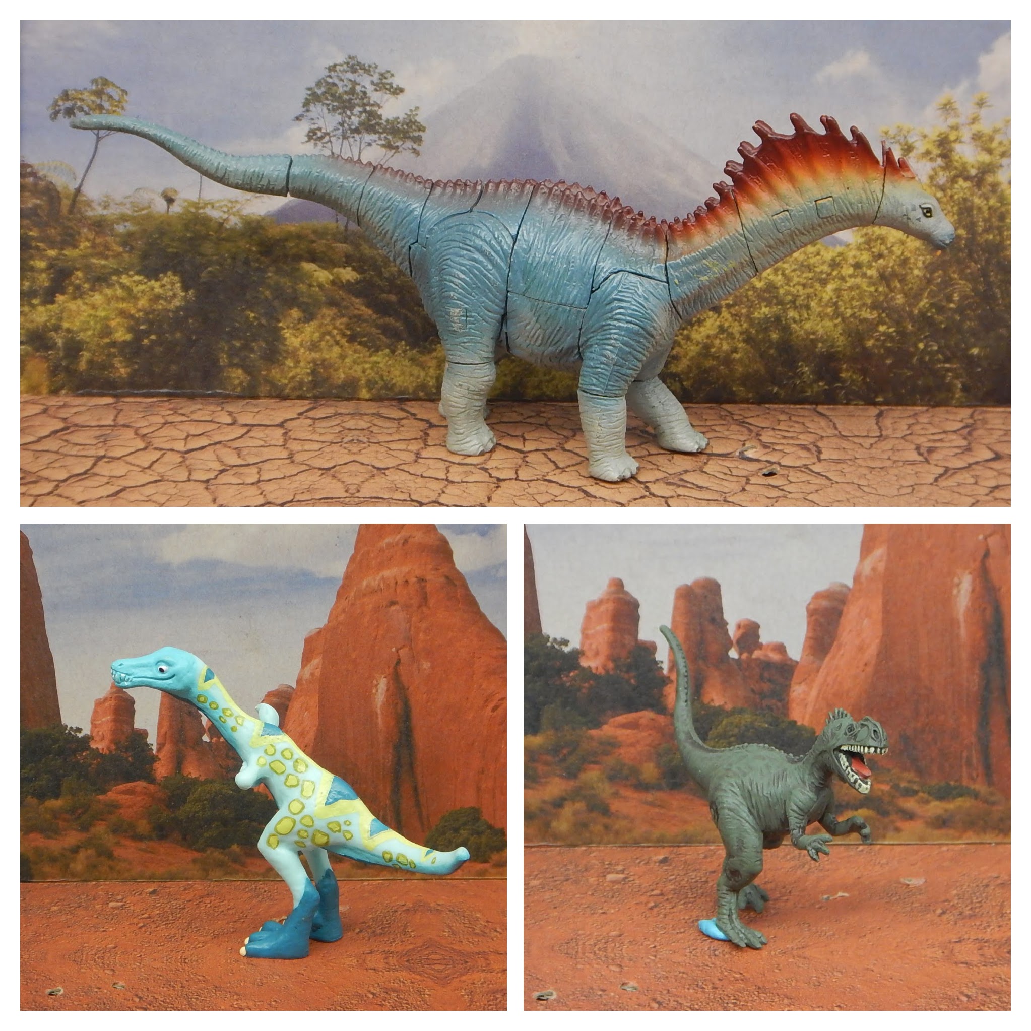 Read more about the article Vault Tales 146 ToyTrio Amargasaurus, Masiakasaurus, Monolophosaurus