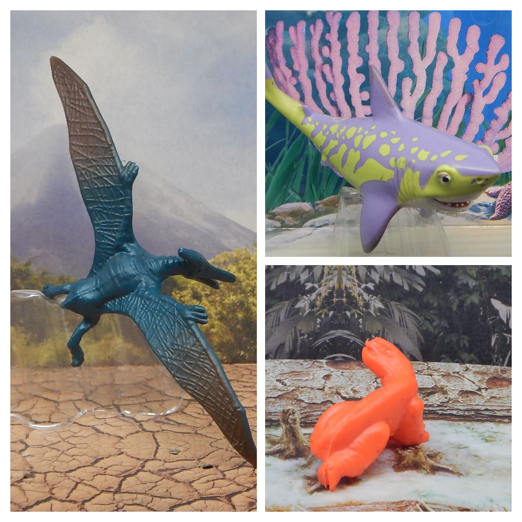 Read more about the article Vault Tales 148 ToyTrio Cretoxyrhina, Pteranodon, Diadectes?