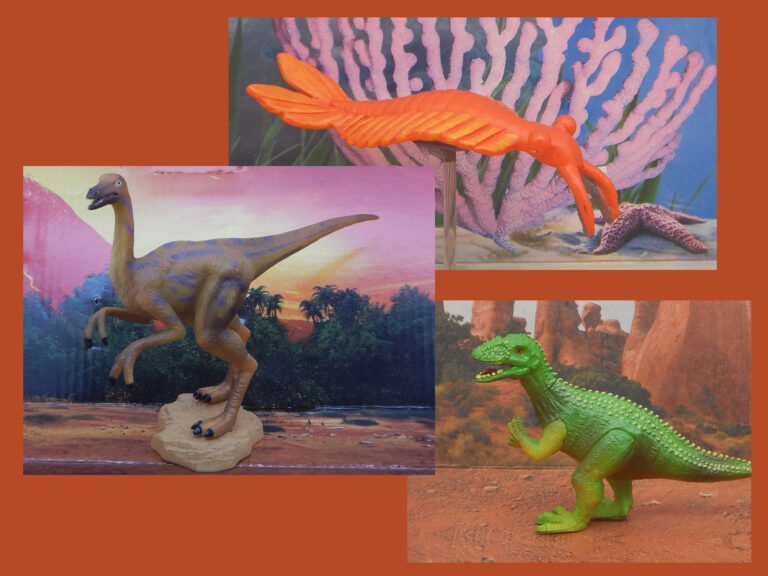 Read more about the article Vault Tales 163 ToyTrio Ornithomimus, Giganotosaurus, Anomalocaris