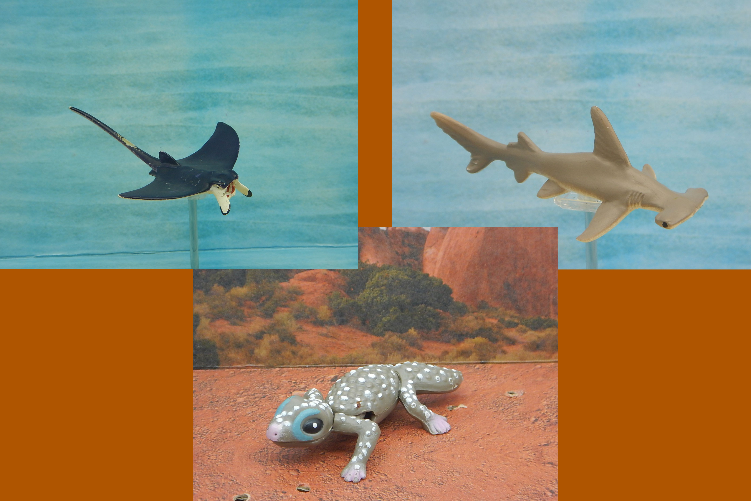 Read more about the article Vault Tales 173 ToyTrio Hammerhead Shark, Manta Ray, Knob-tail Gecko