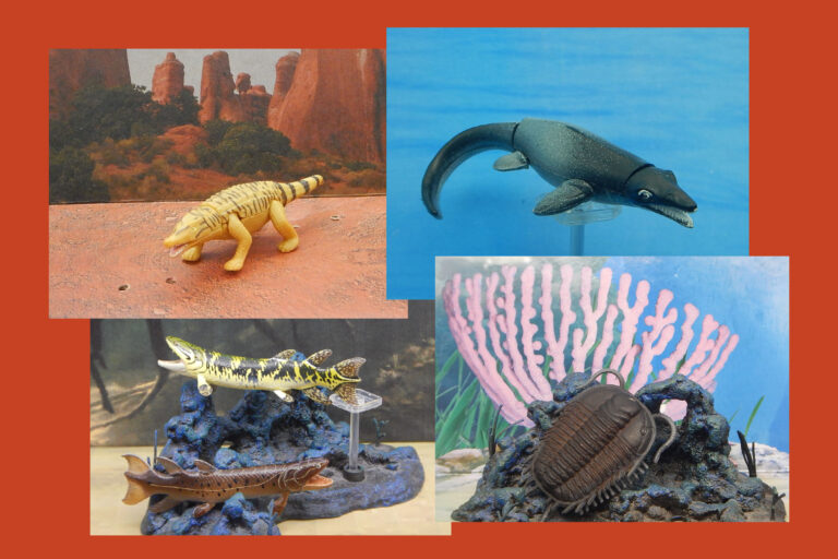 Read more about the article Vault Tales 191 FigureFrenzy Moanasaurus, Eusthenopteron, Trilobite, Quinkana