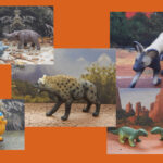 Vault Tales 207 FigureFrenzy Hyena, Dodo, Cynognathus, African wild dog, Arsinoitherium