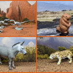 Vault Tales 273 FigureFrenzy Marmot, Velociraptor, Giant cheetah, Wild ass