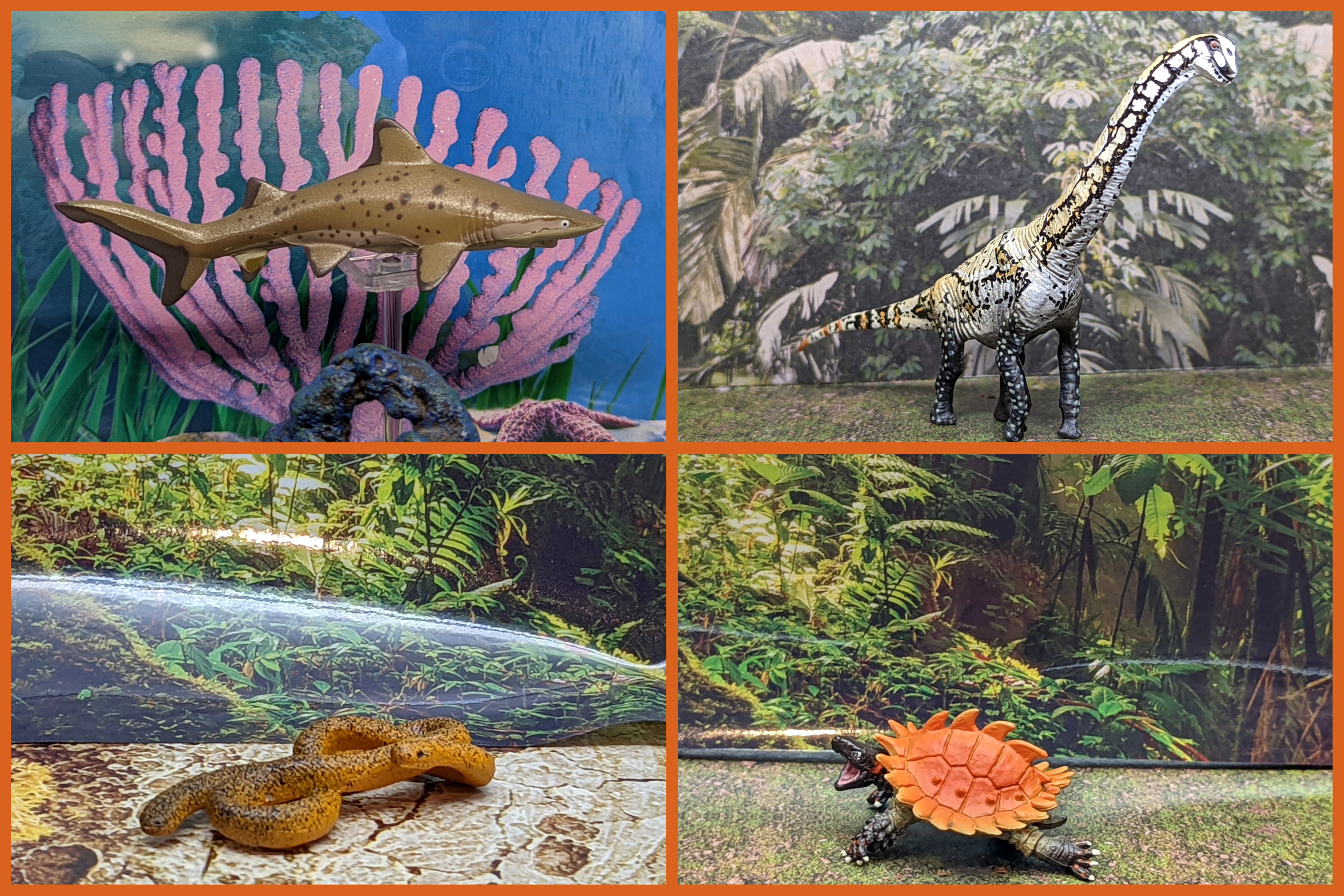 Read more about the article FigureFrenzy 276 Brachiosaurus, Spiny terrapin, Sand tiger shark, Caecillian