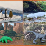 FigureFrenzy 300 Allosaurus, Anteater, Pantylus, Penguin